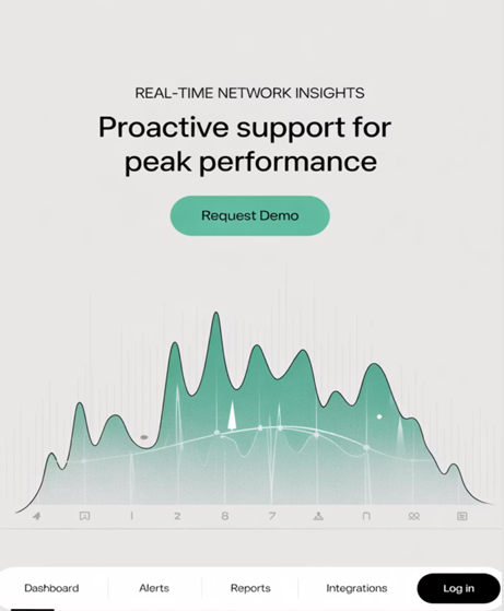 Network performance graph visualization