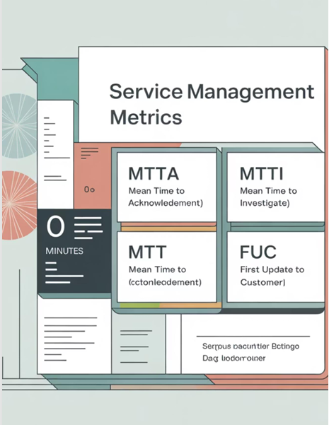 Service Management Metrics Dashboard Visualization